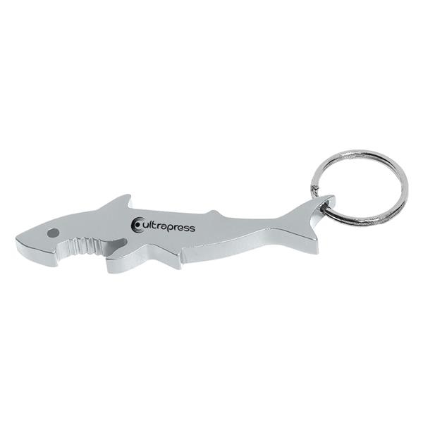 Shark Bottle Opener Key Ring.  Approx. Size:  3".... from ASI 61125 Hit Promotional Products / Hit®