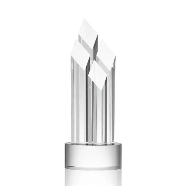 Optical crystal award with four beautiful diamond towers.... from ASI 84592 St Regis Group / St Regis