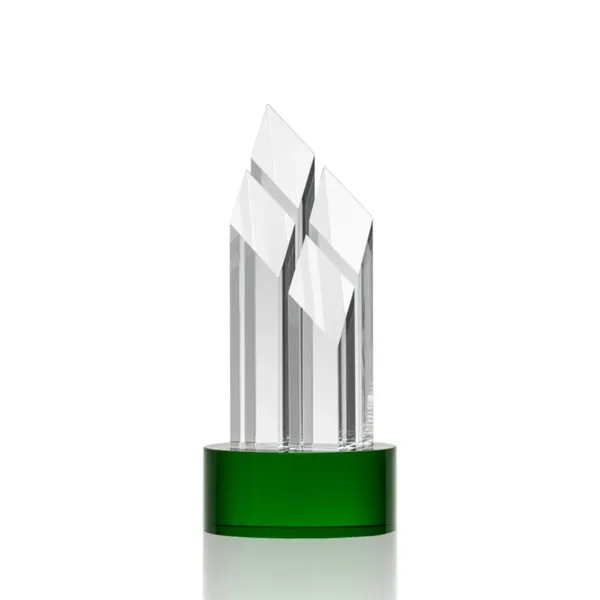 Optical crystal award with four beautiful diamond towers.... from ASI 84592 St Regis Group / St Regis