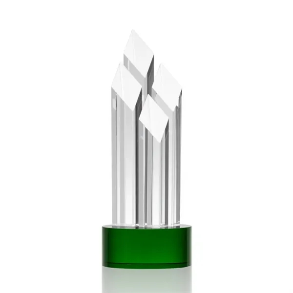 Optical crystal award with four beautiful diamond towers.... from ASI 84592 St Regis Group / St Regis