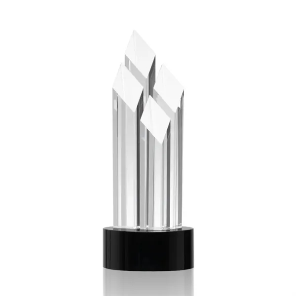Optical crystal award with four beautiful diamond towers.... from ASI 84592 St Regis Group / St Regis