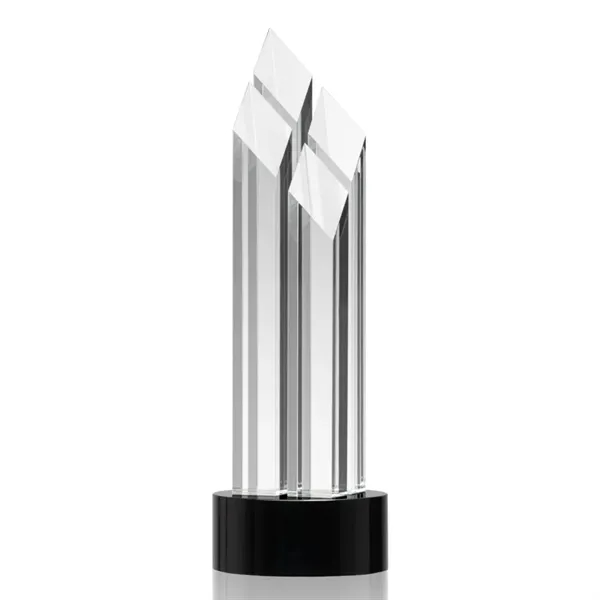 Optical crystal award with four beautiful diamond towers.... from ASI 84592 St Regis Group / St Regis