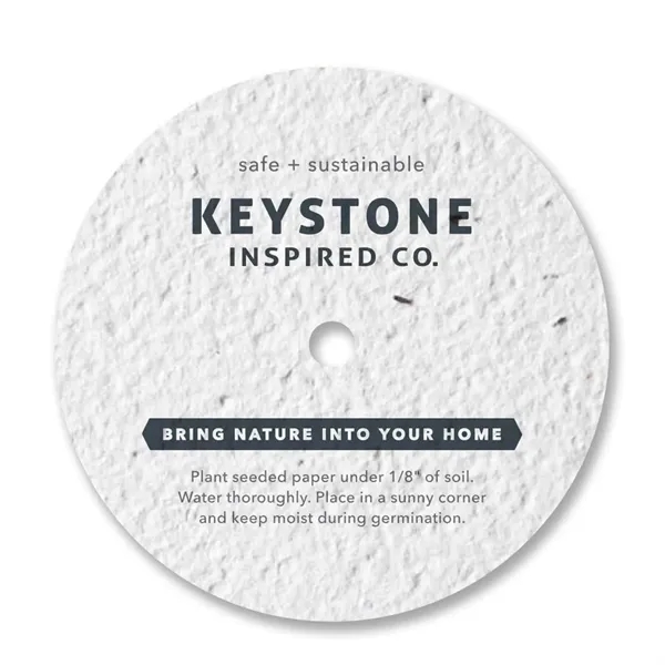 Seed Paper Candle Dust Cover... from ASI 40646 Bloomin Promotions / Bloomin' Promotions™