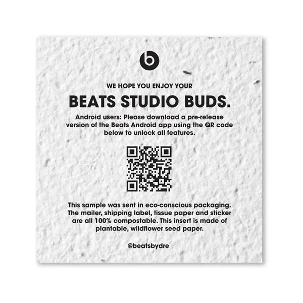 Seed Paper 3" Coaster, square.... from ASI 40646 Bloomin Promotions / Bloomin' Promotions™