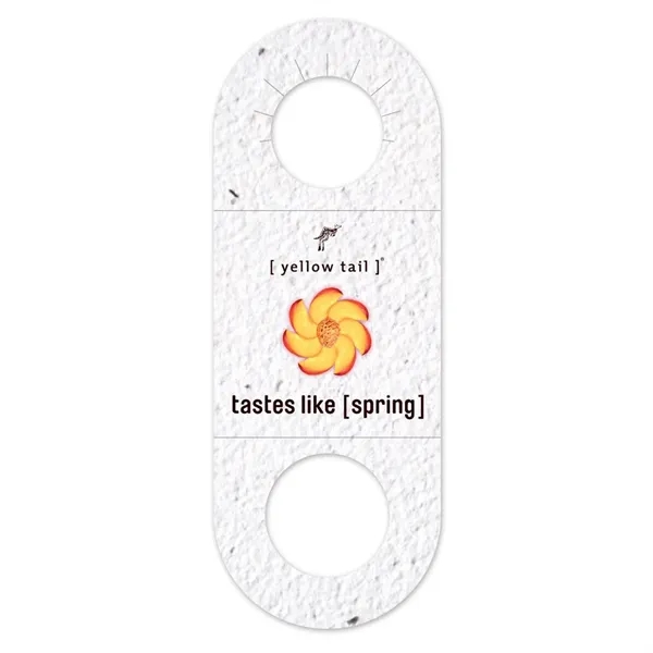 Seed paper bottle necker, fully plantable.... from ASI 40646 Bloomin Promotions / Bloomin' Promotions™