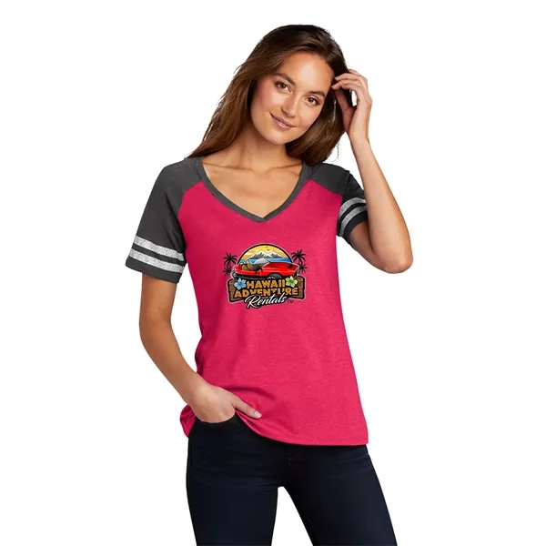 DISTRICT MADE® LADIES GAME V-NECK TEE... from ASI 30208 A P Specialties / AP Specialties