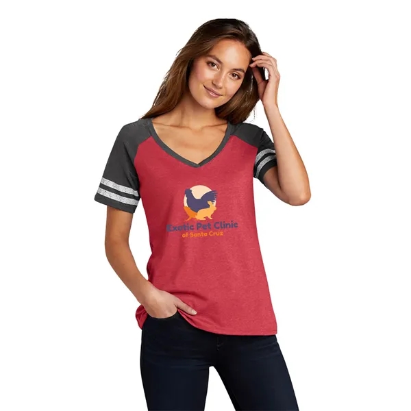 DISTRICT MADE® LADIES GAME V-NECK TEE... from ASI 30208 A P Specialties / AP Specialties