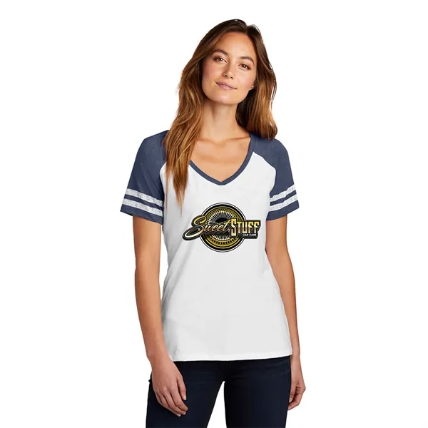 DISTRICT MADE® LADIES GAME V-NECK TEE... from ASI 30208 A P Specialties / AP Specialties