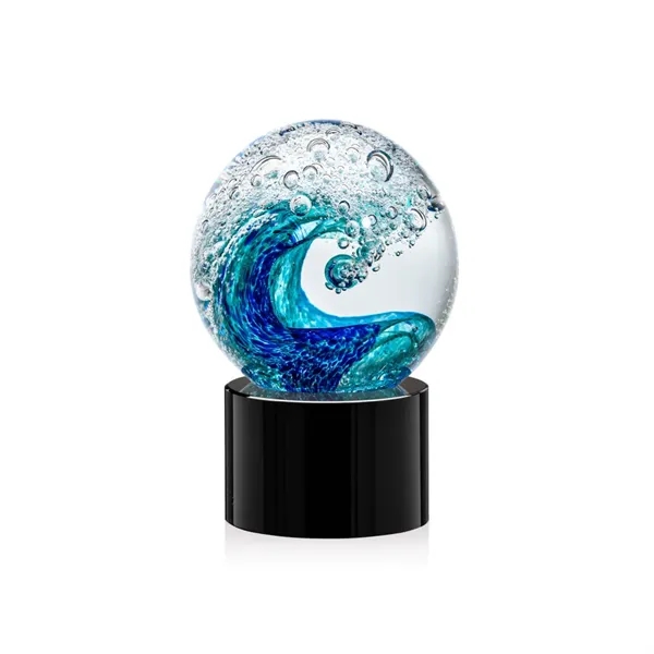 The magnificent Surfside Artglass award features a beautiful crashing blue wave... from ASI 84592 St Regis Group / St Regis