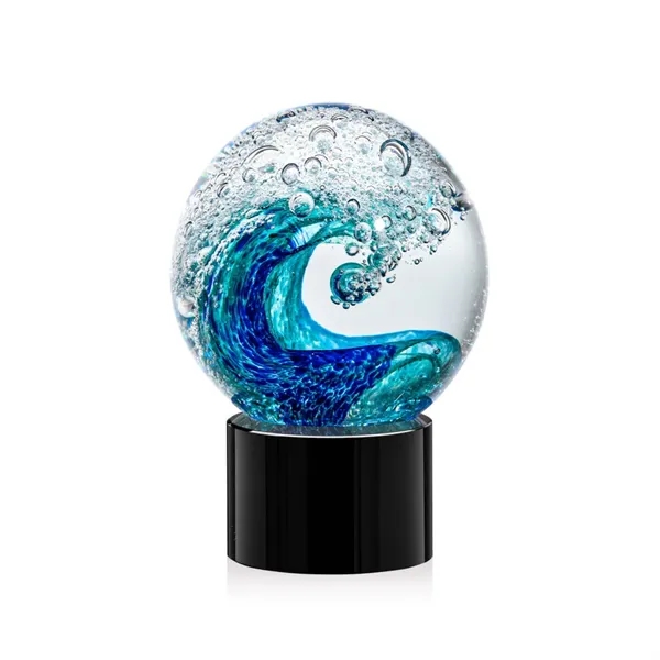 The magnificent Surfside Artglass award features a beautiful crashing blue wave... from ASI 84592 St Regis Group / St Regis