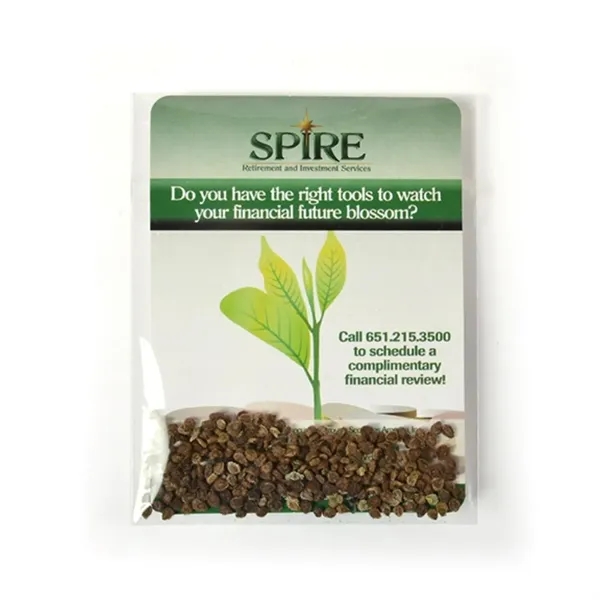 Includes seeds, 3x4 backer card, and eco-cello.... from ASI 40646 Bloomin Promotions / Bloomin' Promotions™