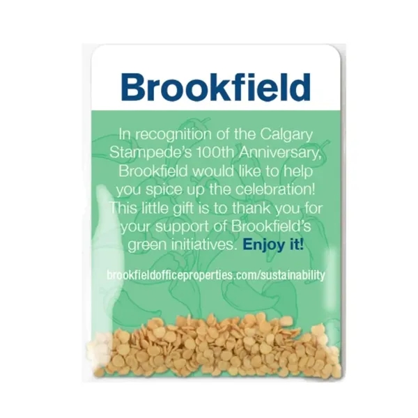 Includes seeds, 3x4 backer card, and eco-cello.... from ASI 40646 Bloomin Promotions / Bloomin' Promotions™