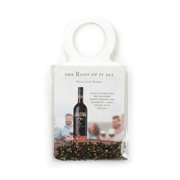Seed Packet with cardstock wine necker.... from ASI 40646 Bloomin Promotions / Bloomin' Promotions™