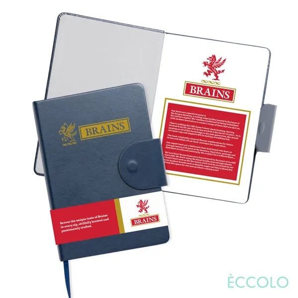 The Eccolo® Foxtrot Flap Closure Hardcover Journal features a stylish design... from ASI 84592 St Regis Group