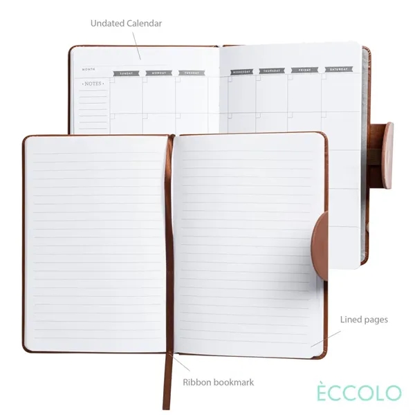The Eccolo® Foxtrot Flap Closure Hardcover Journal features a stylish design... from ASI 84592 St Regis Group