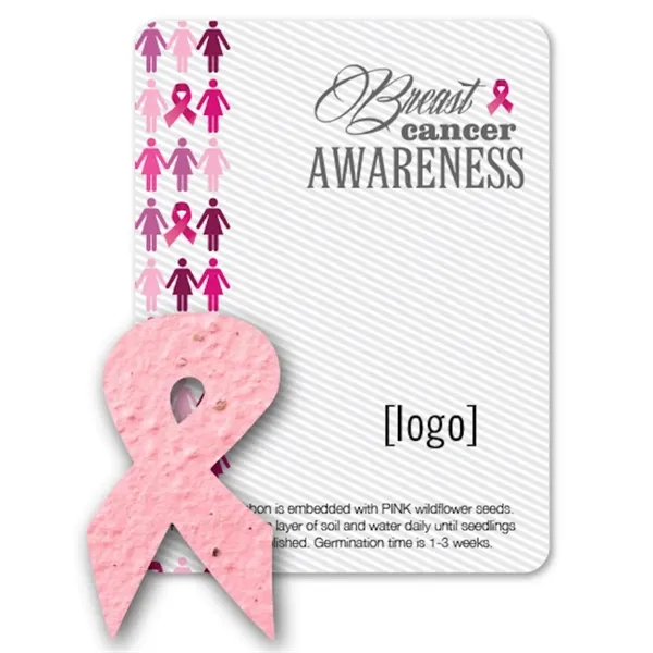 Gift pack features a recycled info card and plantable BCA Ribbon... from ASI 40646 Bloomin Promotions / Bloomin' Promotions™