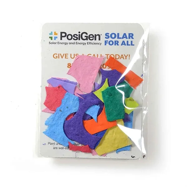 Gift pack features a recycled info card and plantable seed paper... from ASI 40646 Bloomin Promotions / Bloomin' Promotions™