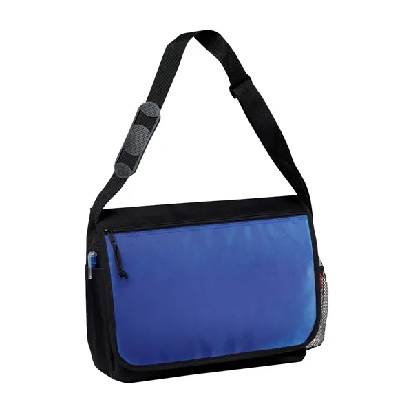 Computer messenger bag with padded laptop pocket.... from ASI 31517 Admart Products / Admart Line