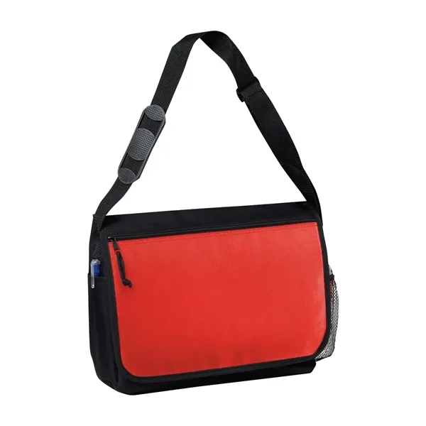 Computer messenger bag with padded laptop pocket.... from ASI 31517 Admart Products / Admart Line