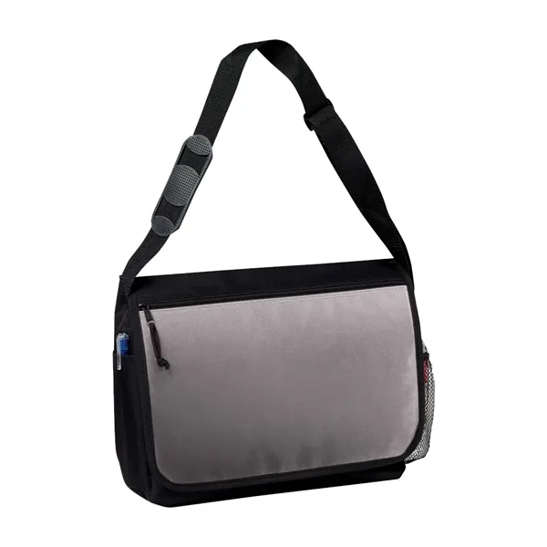 Computer messenger bag with padded laptop pocket.... from ASI 31517 Admart Products / Admart Line
