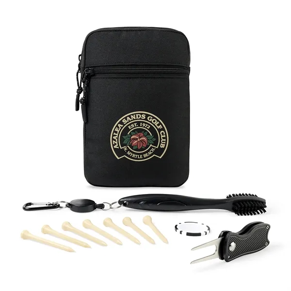 Golf kit with divot tool, ball marker, tees and club face... from ASI 56070 Gemline / Gemline®