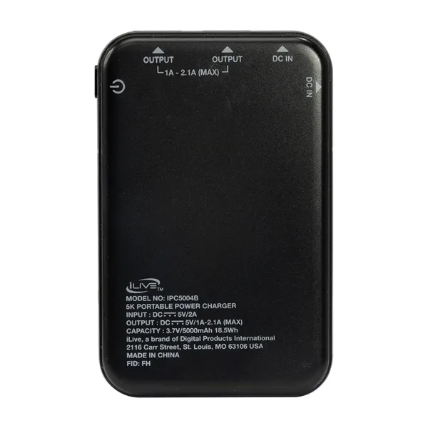 Power bank with 5000mAh rechargeable lithium polymer battery.... from ASI 56070 Gemline / Gemline®