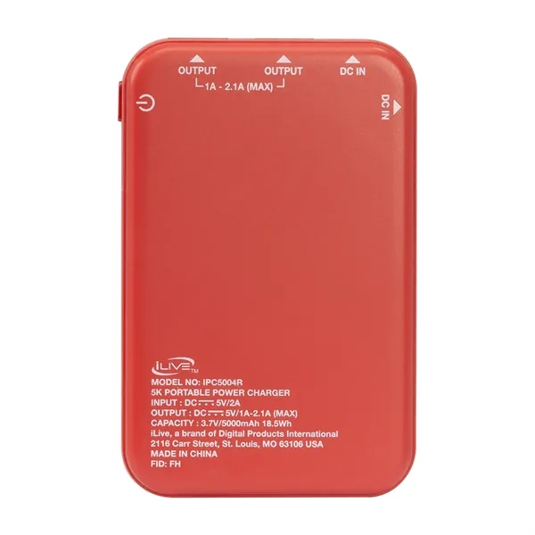 Power bank with 5000mAh rechargeable lithium polymer battery.... from ASI 56070 Gemline / Gemline®