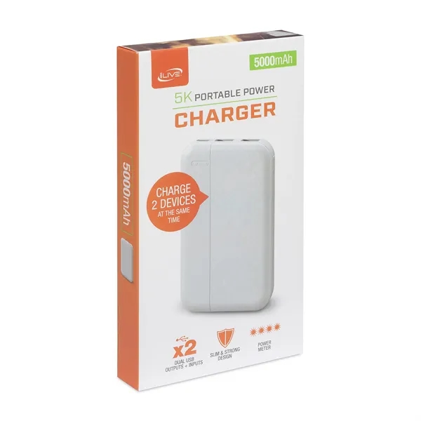 Power bank with 5000mAh rechargeable lithium polymer battery.... from ASI 56070 Gemline / Gemline®