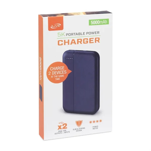 Power bank with 5000mAh rechargeable lithium polymer battery.... from ASI 56070 Gemline / Gemline®