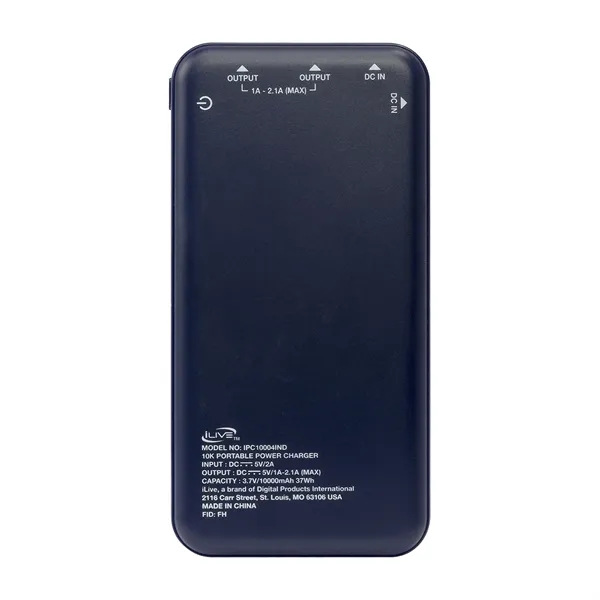 Power bank with 10000mAh rechargeable lithium polymer battery.... from ASI 56070 Gemline / Gemline®