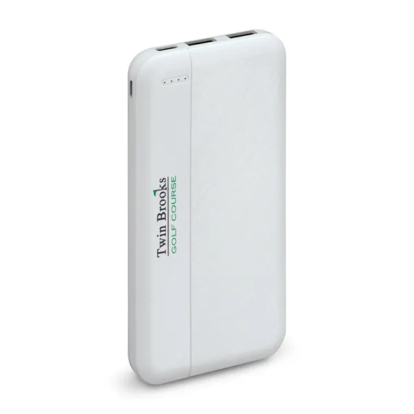 Power bank with 10000mAh rechargeable lithium polymer battery.... from ASI 56070 Gemline / Gemline®