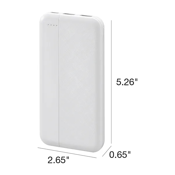 Power bank with 10000mAh rechargeable lithium polymer battery.... from ASI 56070 Gemline / Gemline®