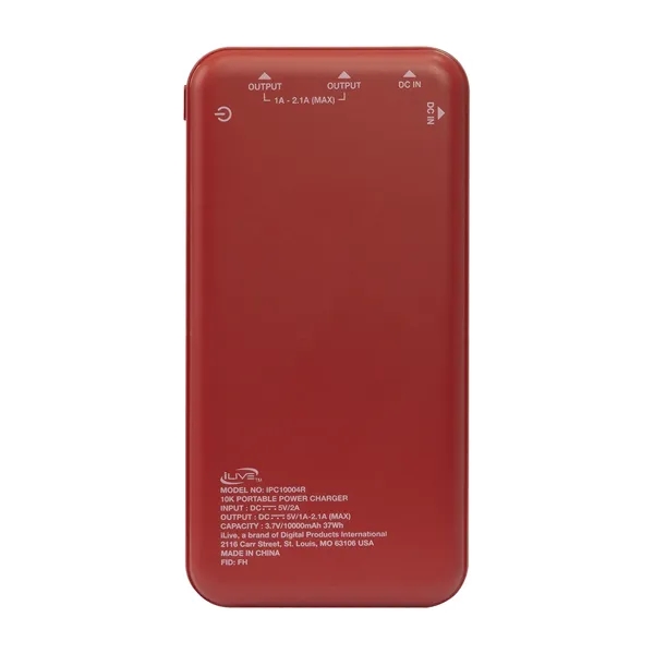 Power bank with 10000mAh rechargeable lithium polymer battery.... from ASI 56070 Gemline / Gemline®