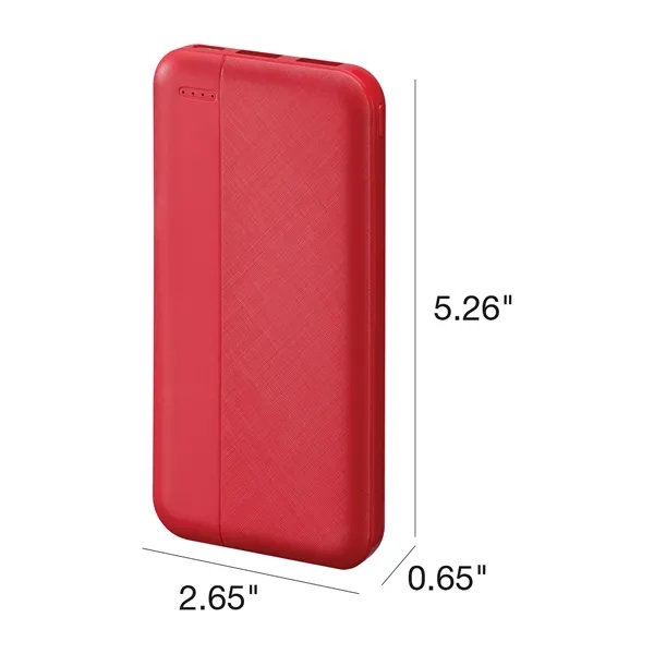 Power bank with 10000mAh rechargeable lithium polymer battery.... from ASI 56070 Gemline / Gemline®