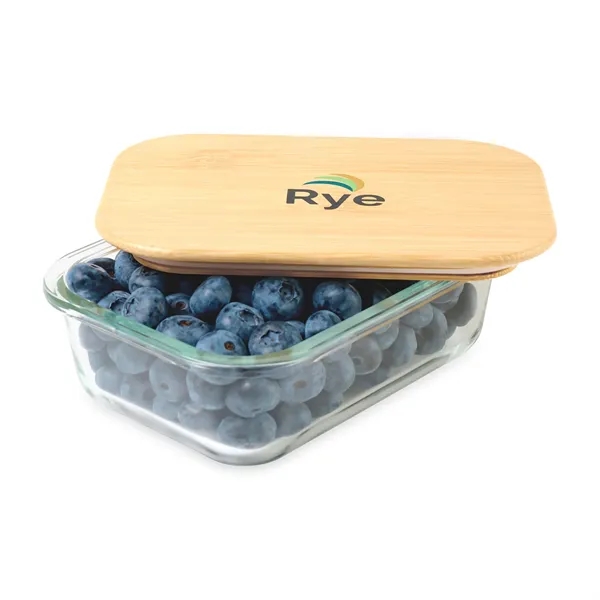 2 cup (640ML) bamboo topped glass storage container.... from ASI 56070 Gemline / Gemline®
