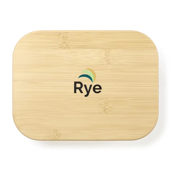 4-cup (1050ML) bamboo topped glass storage container.... from ASI 56070 Gemline / Gemline®