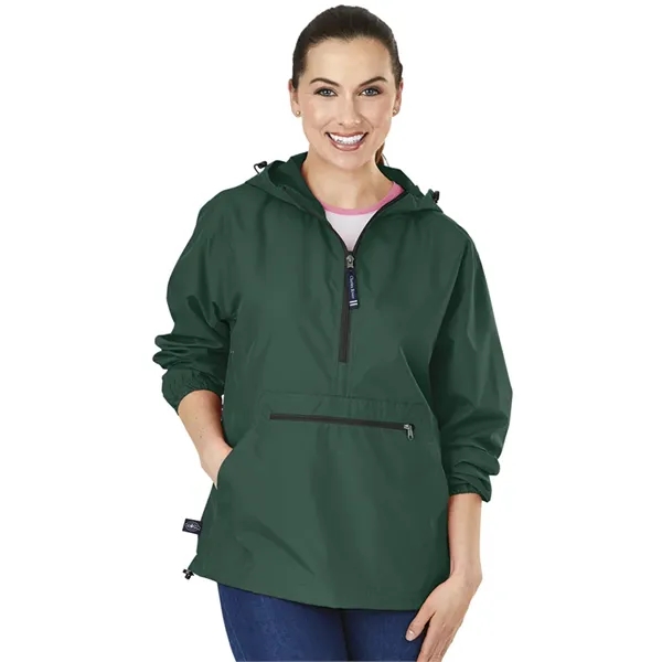 Wind and water-resistant pullover with an extended zipper.... from ASI 44620 Charles River Apparel