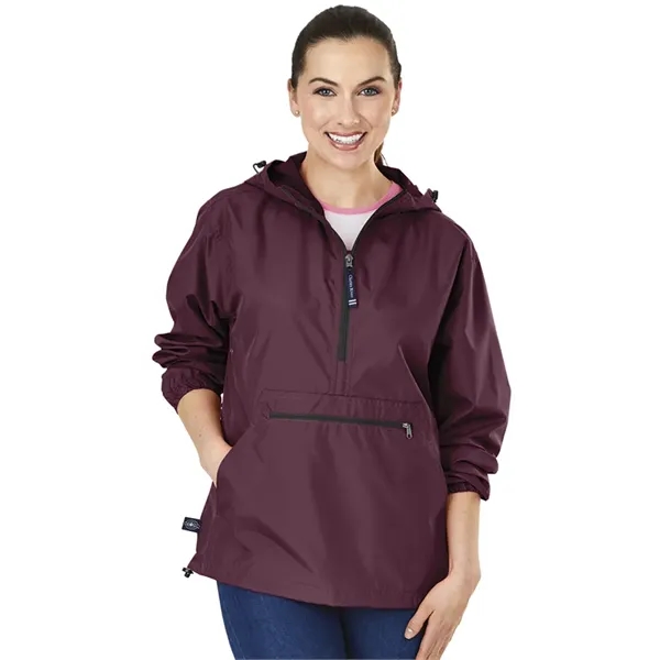 Wind and water-resistant pullover with an extended zipper.... from ASI 44620 Charles River Apparel