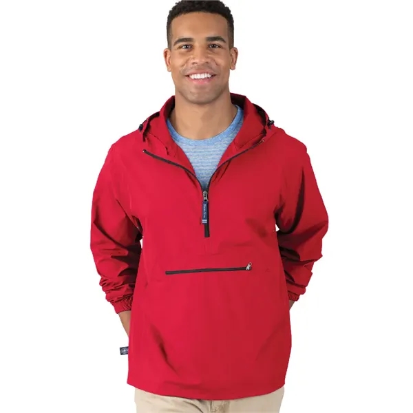 Wind and water-resistant pullover with an extended zipper.... from ASI 44620 Charles River Apparel