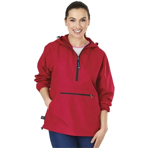 Wind and water-resistant pullover with an extended zipper.... from ASI 44620 Charles River Apparel