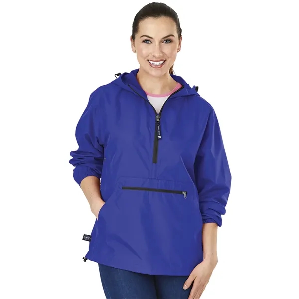 Wind and water-resistant pullover with an extended zipper.... from ASI 44620 Charles River Apparel