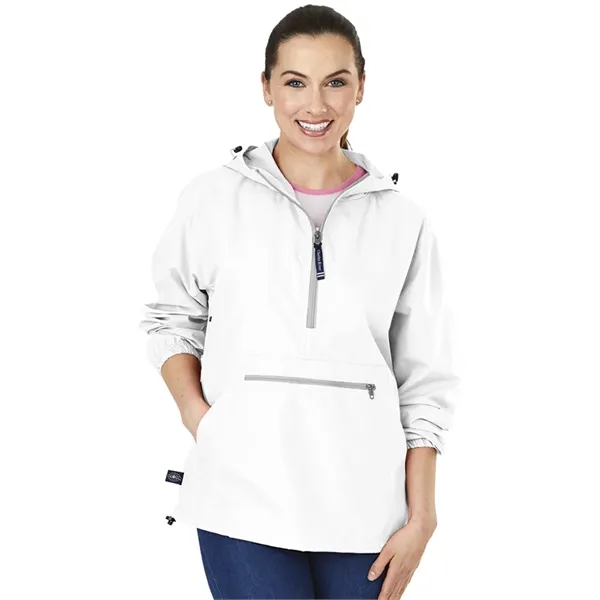 Wind and water-resistant pullover with an extended zipper.... from ASI 44620 Charles River Apparel