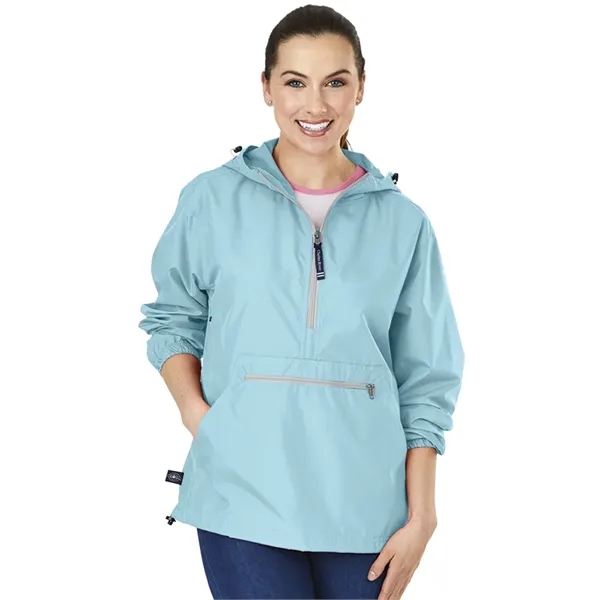 Wind and water-resistant pullover with an extended zipper.... from ASI 44620 Charles River Apparel