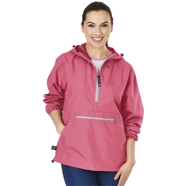 Wind and water-resistant pullover with an extended zipper.... from ASI 44620 Charles River Apparel