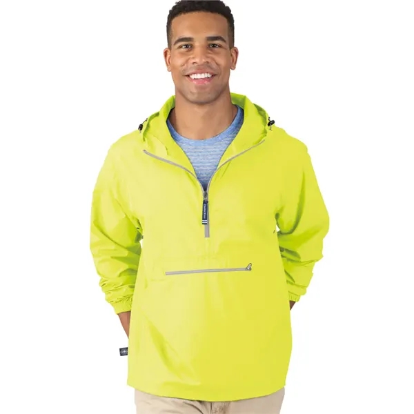 Wind and water-resistant pullover with an extended zipper.... from ASI 44620 Charles River Apparel
