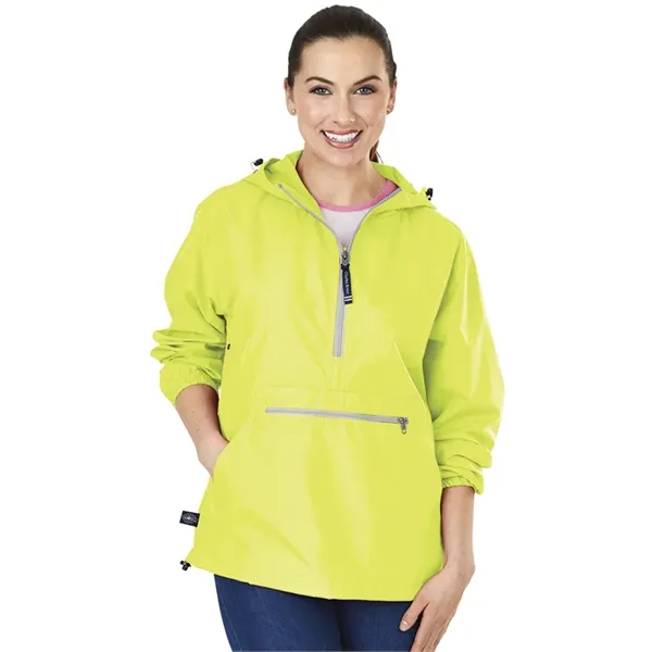 Wind and water-resistant pullover with an extended zipper.... from ASI 44620 Charles River Apparel