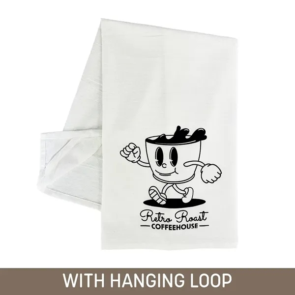 One Color Rectangle Cotton Tea Towel: 19" x 28", 100% cotton,... from ASI 92980 WOV-IN® / Universal Strap/Wov-In Line