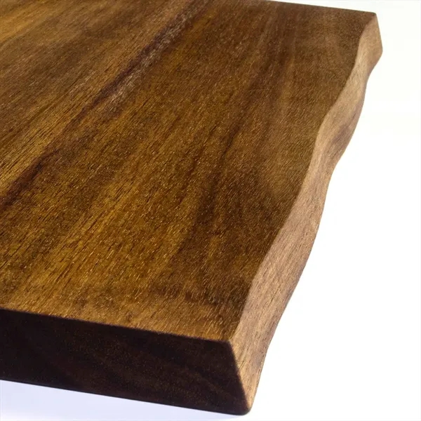 The 13" Acacia Wood Serving & Cutting Board with natural style... from ASI 91565 Totally Bamboo