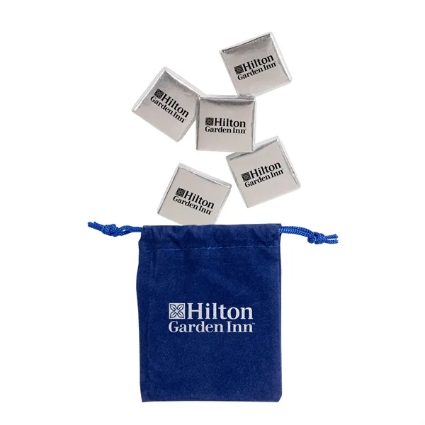 Velour Pouch with Chocolate Squares... from ASI 44900 NC Custom (CI/Lanco) / Lanco