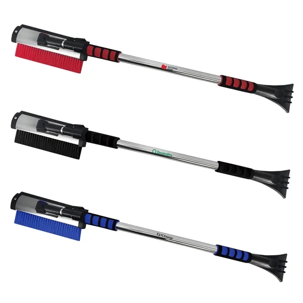 Snow brush with squeegee, pivoting head, lock and extension pole... from ASI 63698 Justin Case®